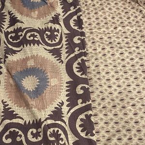 Anthropologie 5pc Queen Duvet Cover & Pillow Shams